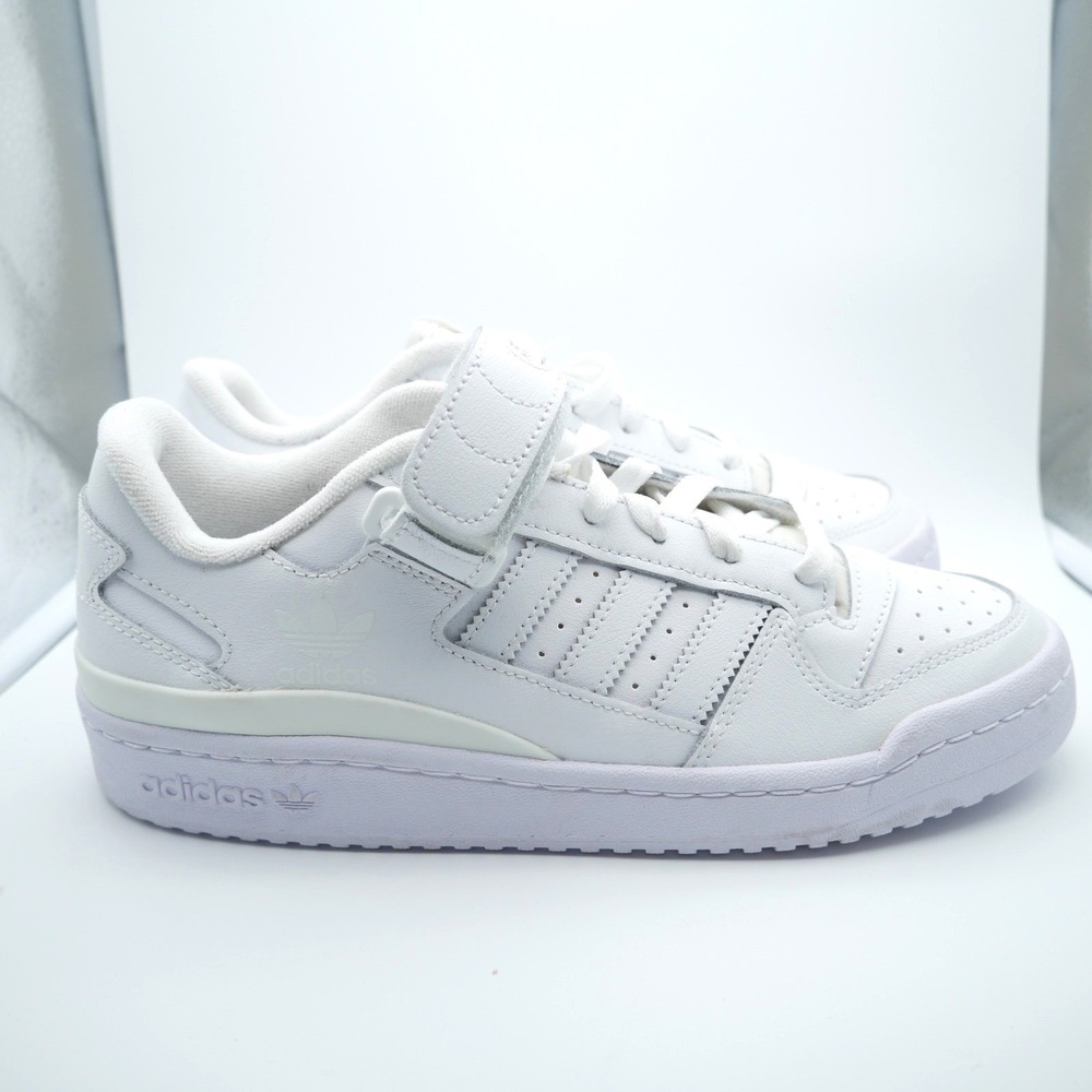 Adidas Forum Low Mens White Leather Sneakers FY7755 Size 7.5 Basketball Shoes